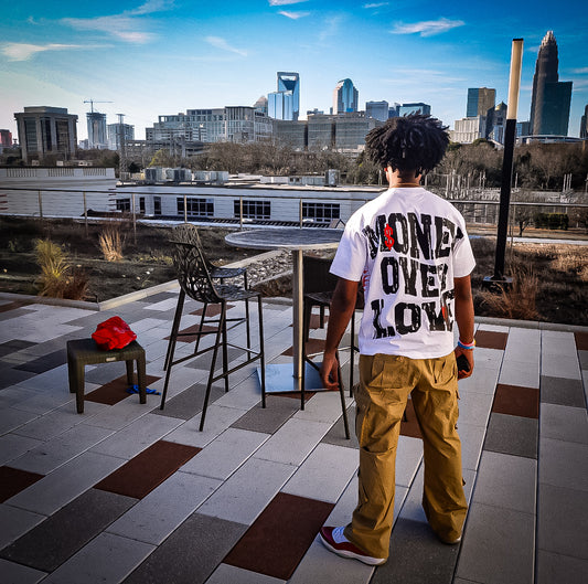 Money Over Love "OG" WHITE N RED